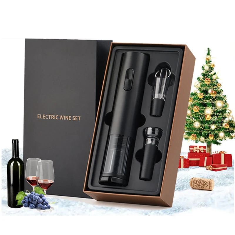 Electric Wine Opener Automatic Corkscrew Wine Openers for Beer Rechargeable Bottle Opener Foil Cutter Kitchen Bar Can Opener