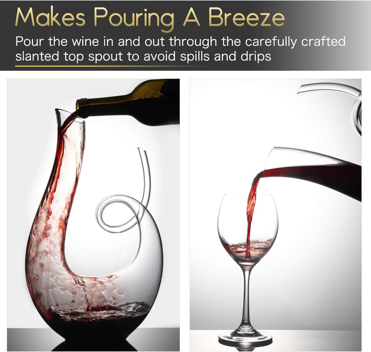 Wine Decanter Swan Red Wine Decanters Hand Blown Wine Decanter and Carafe Decanter for Wine