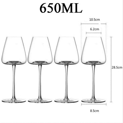 2Pcs High-End Goblet Red Wine Glass Cup Kitchen Tools Water Grap Champagne Glasses Bordeaux Burgundy Wedding Square Party Gift